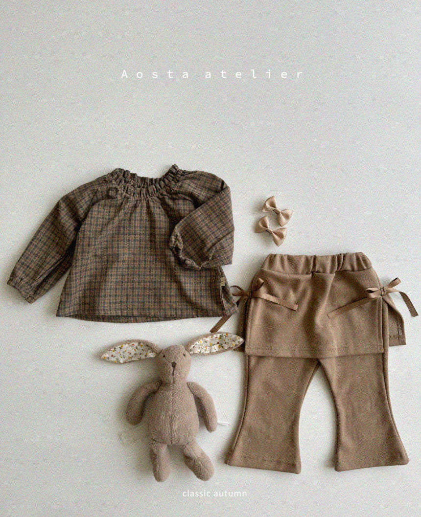 W2 Le Check Blouse