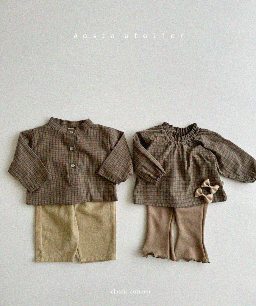 W2 Le Check Blouse