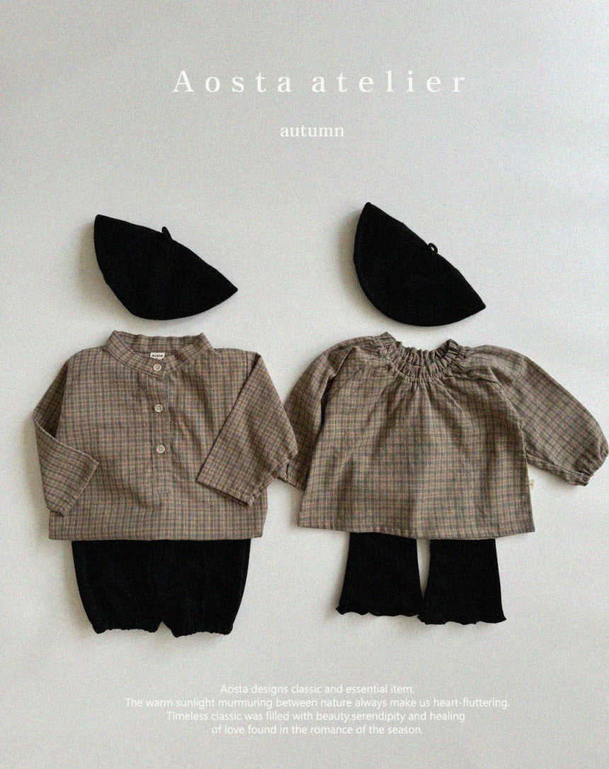 W2 Le Check Blouse