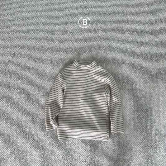 Stripe Half Turtleneck Tee